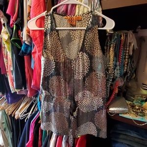 Size 10 Tory Burch sleeveless tunic top